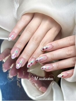 Mネイルの写真/超人気《長さだし専門店》★人気のワンホンパーツいっぱい♪心ときめくキラキラパーツ持ち込みも自由自在*