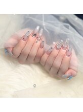 シャルム(Charme)/水色グラデーション×フラッシュ