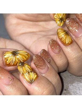 エムネイル(Ｍ)/向日葵ネイル!