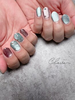 クレアネイル(claire.nail)/チョコミントネイル