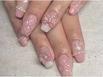 ハルズネイルラボ(HAL's Nail Lab)/ガーリーネイル