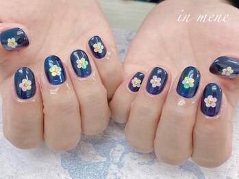 インミニネイルサロン 上野御徒町(INMENE)/フラワーネイルコース¥6600