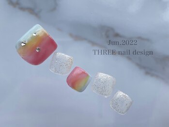 スリー(THREE)/June.2022/nail design