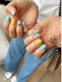 POPグリッターネイル