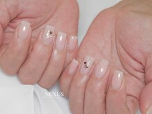 ネクサス(NEXUS)/ふんわりチークネイルとハート