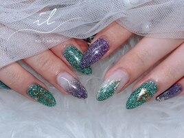 フラッシュ×アートネイル
