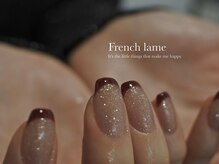 オムズ(om's)/ラメ　ボルドーフレンチ