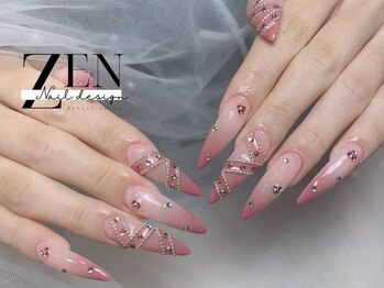 ゼン ネイル デザイン 池袋(ZEN NAIL DESIGN)/長さだしやり放題×つけ放題