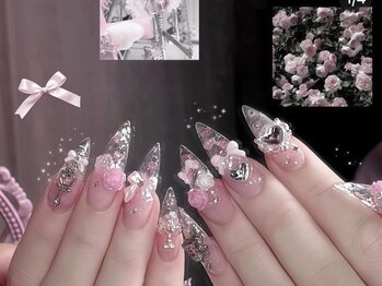 シーシーネイル 新宿店(CeCe Nail)の写真/やり放題で中国・韓国直入荷の豊富な最旬パーツもお好きなだけ堪能♪デザイン持ち込みOK◎イベント前にも★