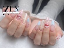 ゼン ネイル デザイン 池袋(ZEN NAIL DESIGN)/題長さだしやり放題×つけ放