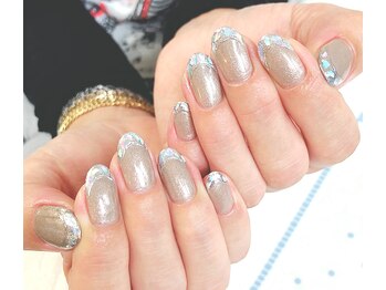 爪ソウシャイン(爪 SO SHINE)/ガラスフレンチ☆