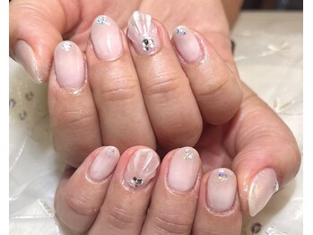 ティアリス(NAIL SALON TIARIS)/貝殻ネイル 夏ネイル