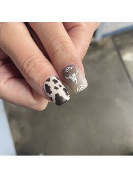 アンジー 辻堂店(Angie)/冬ネイル/アニマル/手書き