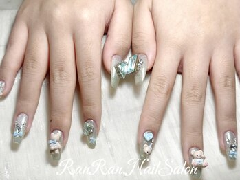 ランラン 池袋(RanRan)/ベア×クリスタルネイル