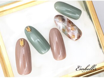 (569)大理石風ネイル