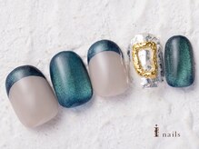 アイネイルズ 横浜WEST店(I-nails)/マグネットフレンチ　9480円