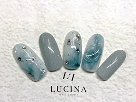 H-443ブルーニュアンスネイル