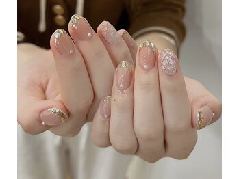 バイムーンサロン(By Moon Salon)/優しいキラキラネイル