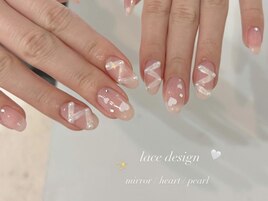 オーロラミラーレース×ハート♪