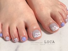 ネイルアトリエルカ(nail atelier LUCA)/W-164 シェラック梅雨ネイル