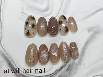 アット ウィル ヘアー ネイル(at will hair nail)/定額デザインRich(頼)