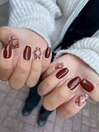 チェック柄 nail