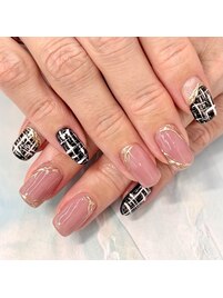 ツイードネイル