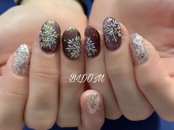 ネイルサロン ブルーム(BLOOM)/雪の結晶ネイル709