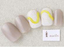 アイネイルズ 三宮店(I nails)/ぷっくりラインネイル￥6000