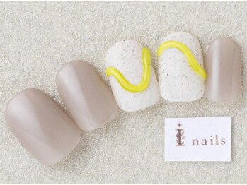 アイネイルズ 三宮店(I nails)/ぷっくりラインネイル¥6000