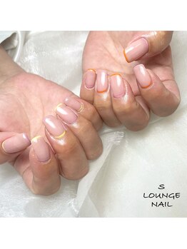 エスラウンジネイル(S LOUNGE NAIL)/囲みフレンチ♪
