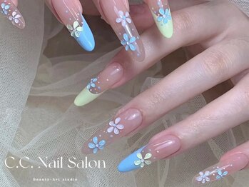 シーシーネイルサロン 池袋(C.C.Nail salon)の写真/ワンホンネイルや韓国ネイルなどのデザインも充実◎持ち込みデザインプレミアコースは120分やり放題9980円