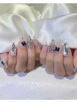 リナネイルサロン 池袋(Lina nail salon)/#ツイードネイル