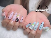 ゼン ネイル デザイン 池袋(ZEN NAIL DESIGN)/題長さだしやり放題×つけ放