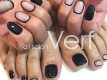 ネイルサロン べルフ(nail salon Verf)/カジュアルブラックネイル