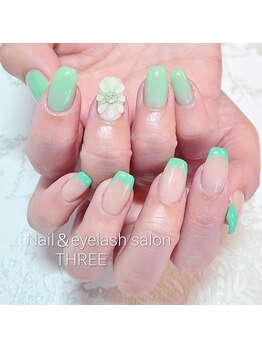 ネイルアンドまつげエクステ専門サロン スリー(THREE)/ぷっくりフラワー