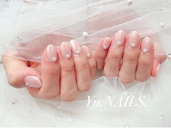 ユーネイルズ 恵比寿(Yu.NAILS.)/冬◎パールオーロラワンカラー