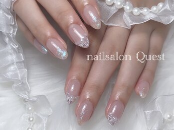 クエスト(Quest)/上品ツイードネイル♪