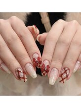 ヴィーナスネイル(Venus Nail)/持ち込みデザインチェックネイル