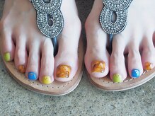 トゥデイム(TODAY'm)/秋色フットネイル