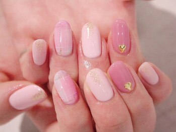ラルネイル 大宮(Lull. nail)/*ガーリー*ふわふわチェック*