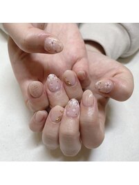 桜シンプルネイル