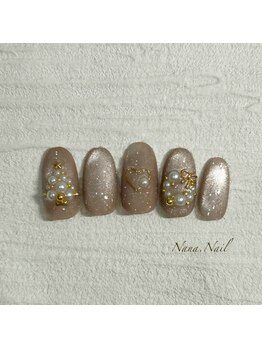 ナナネイル(Nana.Nail)/ラメで華やか♪クリスマスネイル