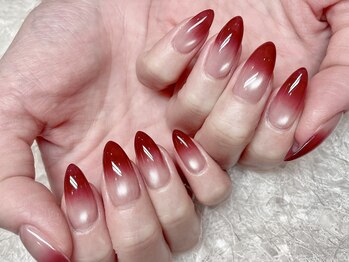 レアネイル 新宿(le'a nail)/マグネットグラデーションネイル