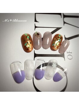 ネイルサロンアンドスクールエムズブロッサム(Nailsalon & school M's Blossom)/定額制ジェルコース￥5100