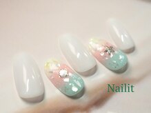 ネイリット 銀座(Nailit)/CREAMY SUMMER  ¥9400【¥10340】