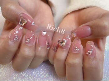 ネイルアンドまつげエクステ リッチエイト 原宿店(Rich8)/ちゅるんワンホンネイル