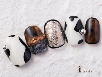 アイネイルズ 横浜WEST店(I-nails)/べっ甲風アートネイル10480円