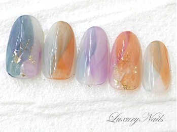 ラグジュアリー ネイルズ(Luxury Nails)/くすみパステル◇ニュアンス