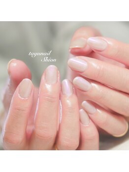 たゆ ネイル(たゆnail)/偏光パールのワンカラーネイル